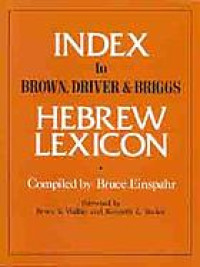 Image of Index to Brown, Driver & Briggs Hebrew lexicon