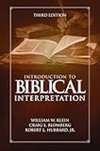 Image of Introduction to biblical interpretation