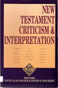 Image of New Testament Criticism and Interpretation